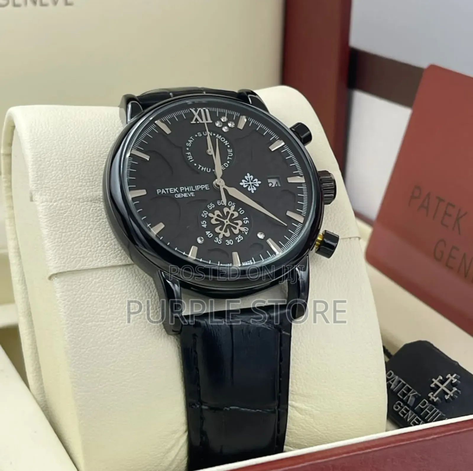 Patek -Philippe Leather; Chronograph