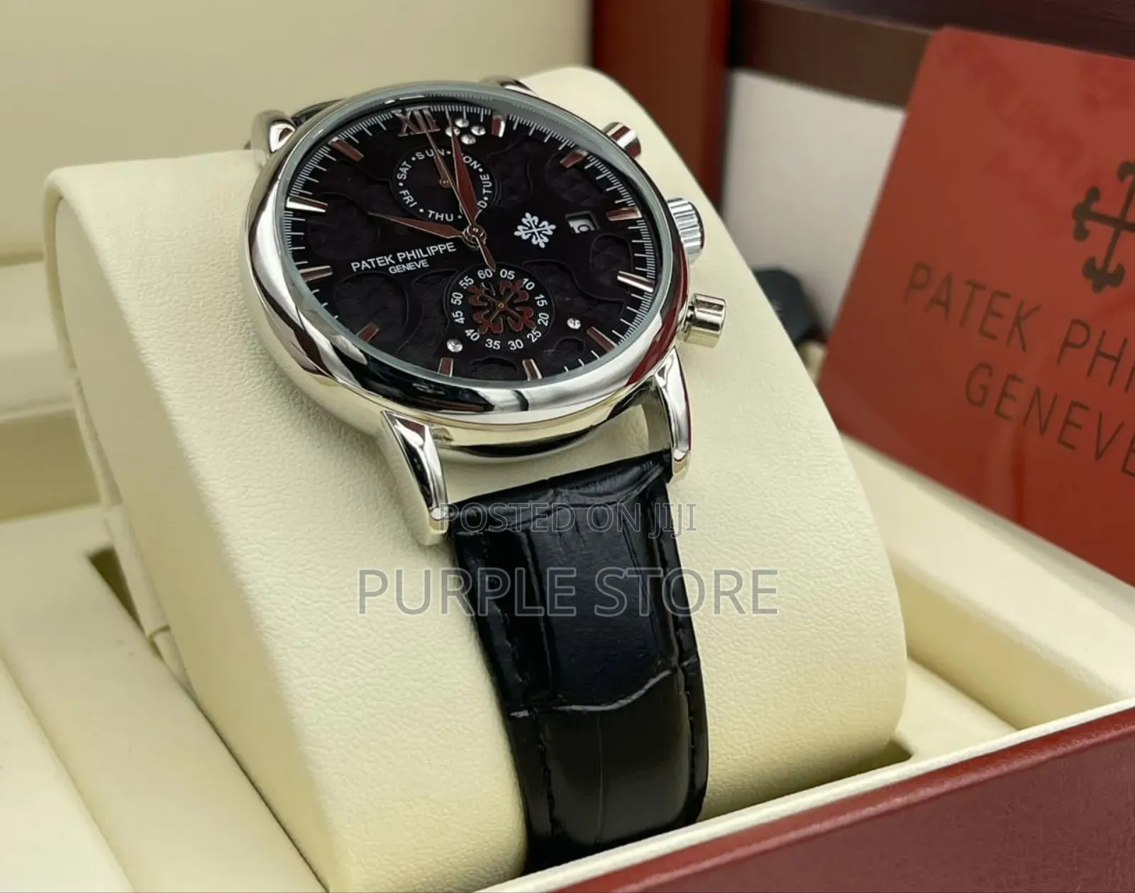 Patek -Philippe Leather; Chronograph