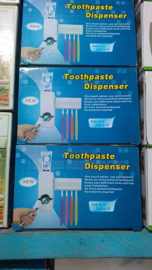 3 Bathroom Shelf Plus Toothpaste Dispenser and Holder