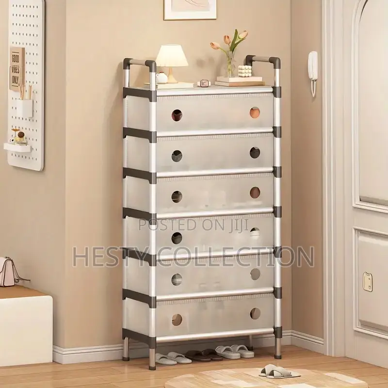 7 Layers Steps Dustproof Cover Shoe Rack
