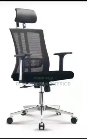 A Solid Metal Net Office Chair