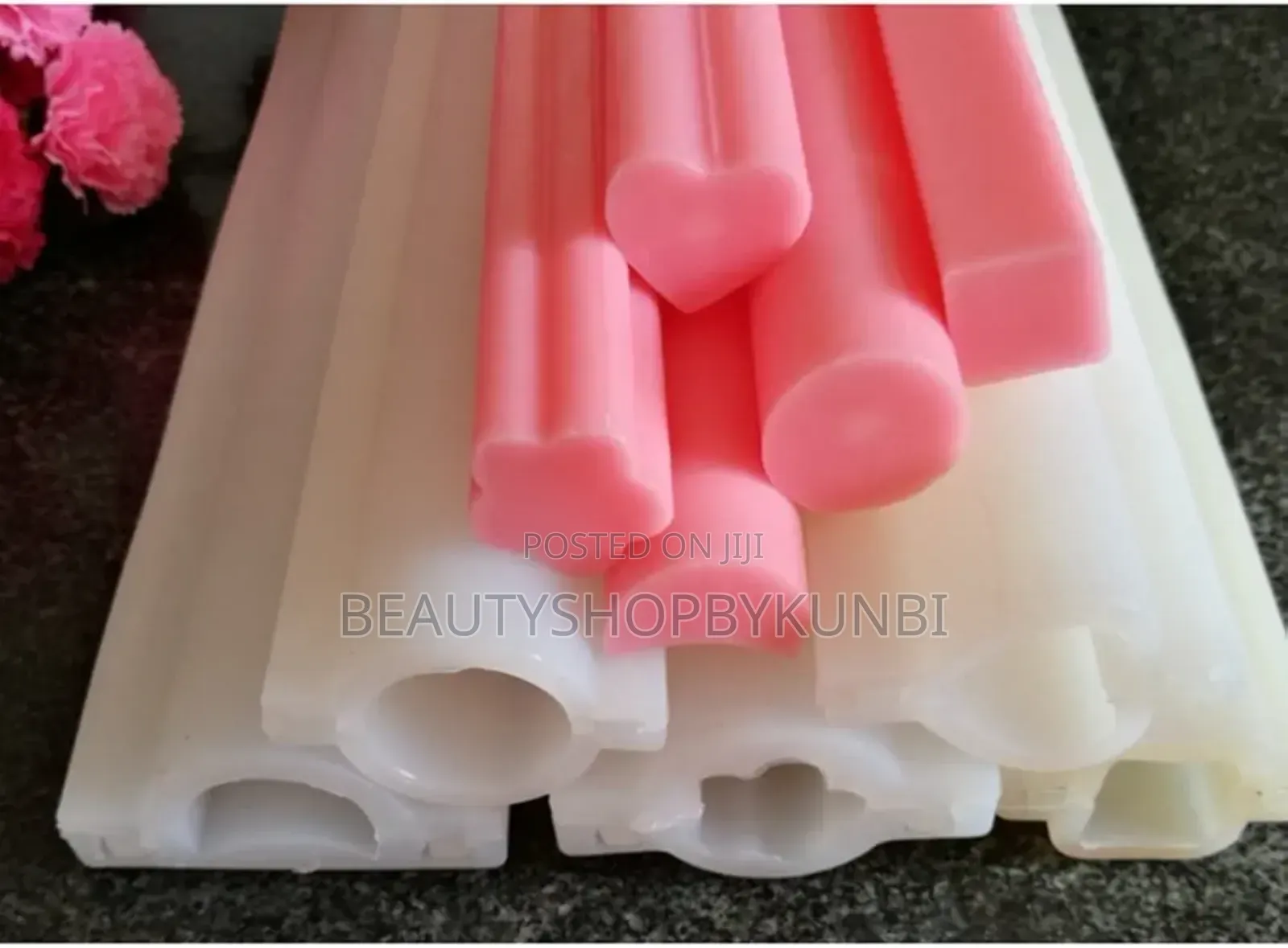 Tube Column Silicone Soap Candle Mold Embed Soap Making