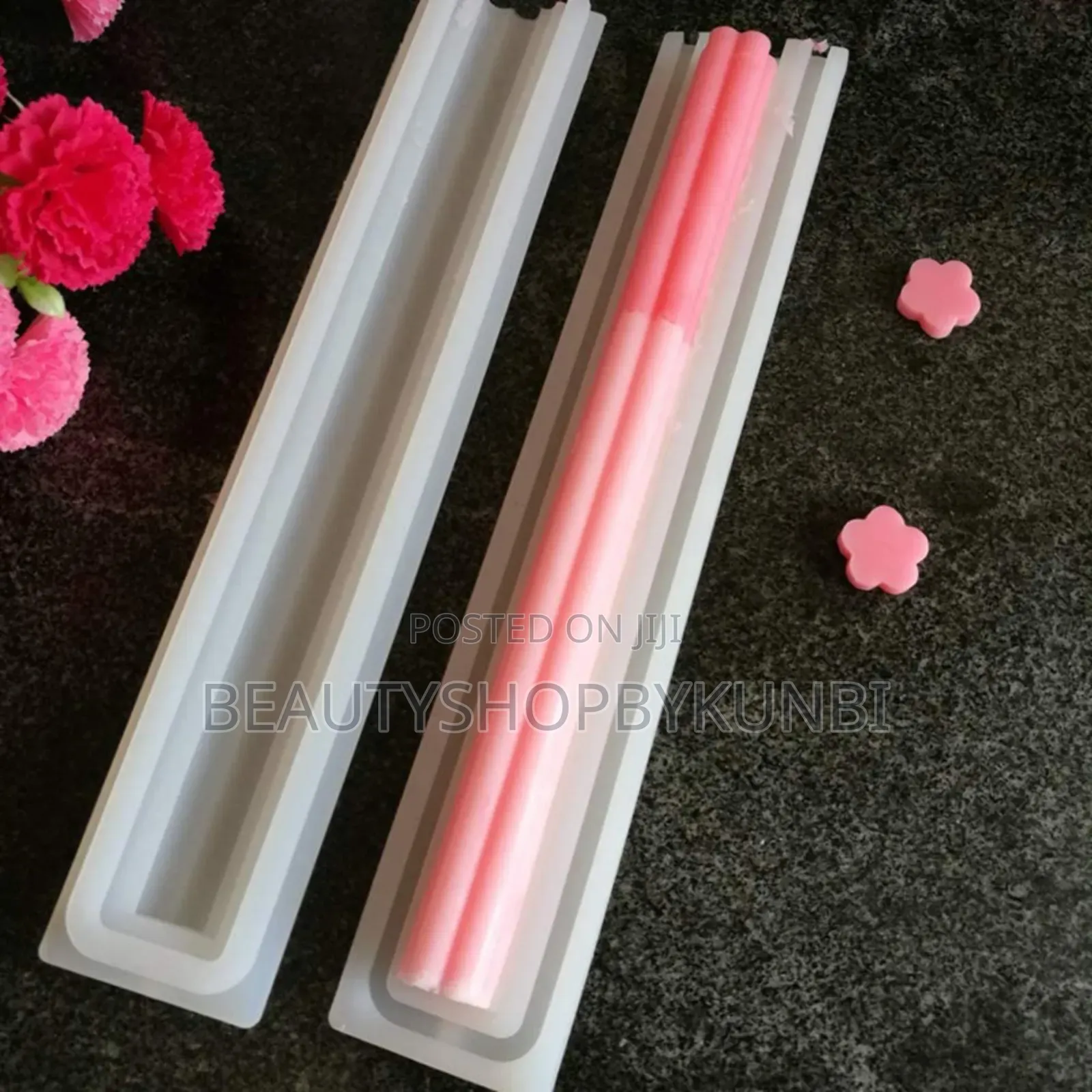 Tube Column Silicone Soap Candle Mold Embed Soap Making