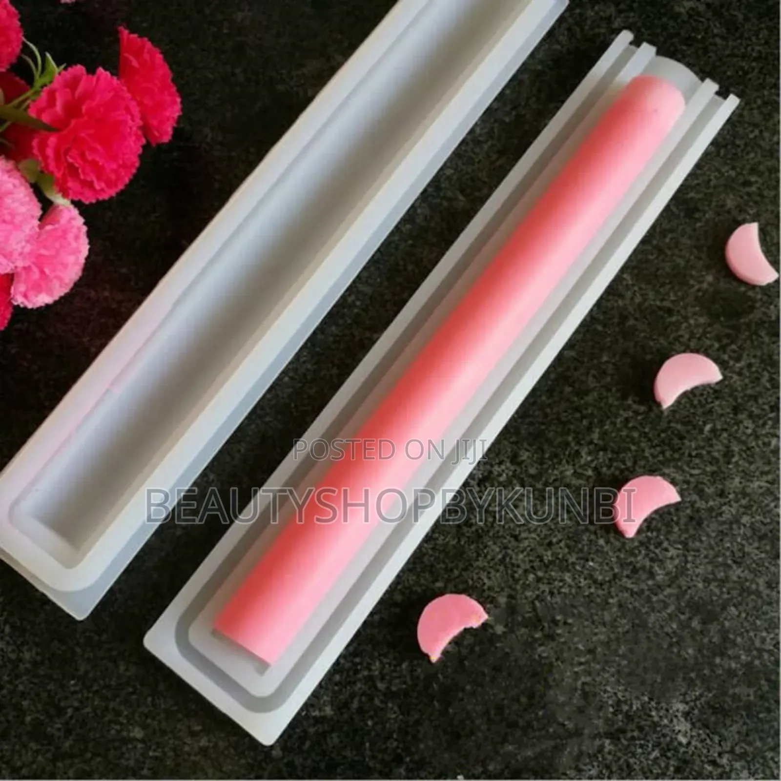 Tube Column Silicone Soap Candle Mold Embed Soap Making