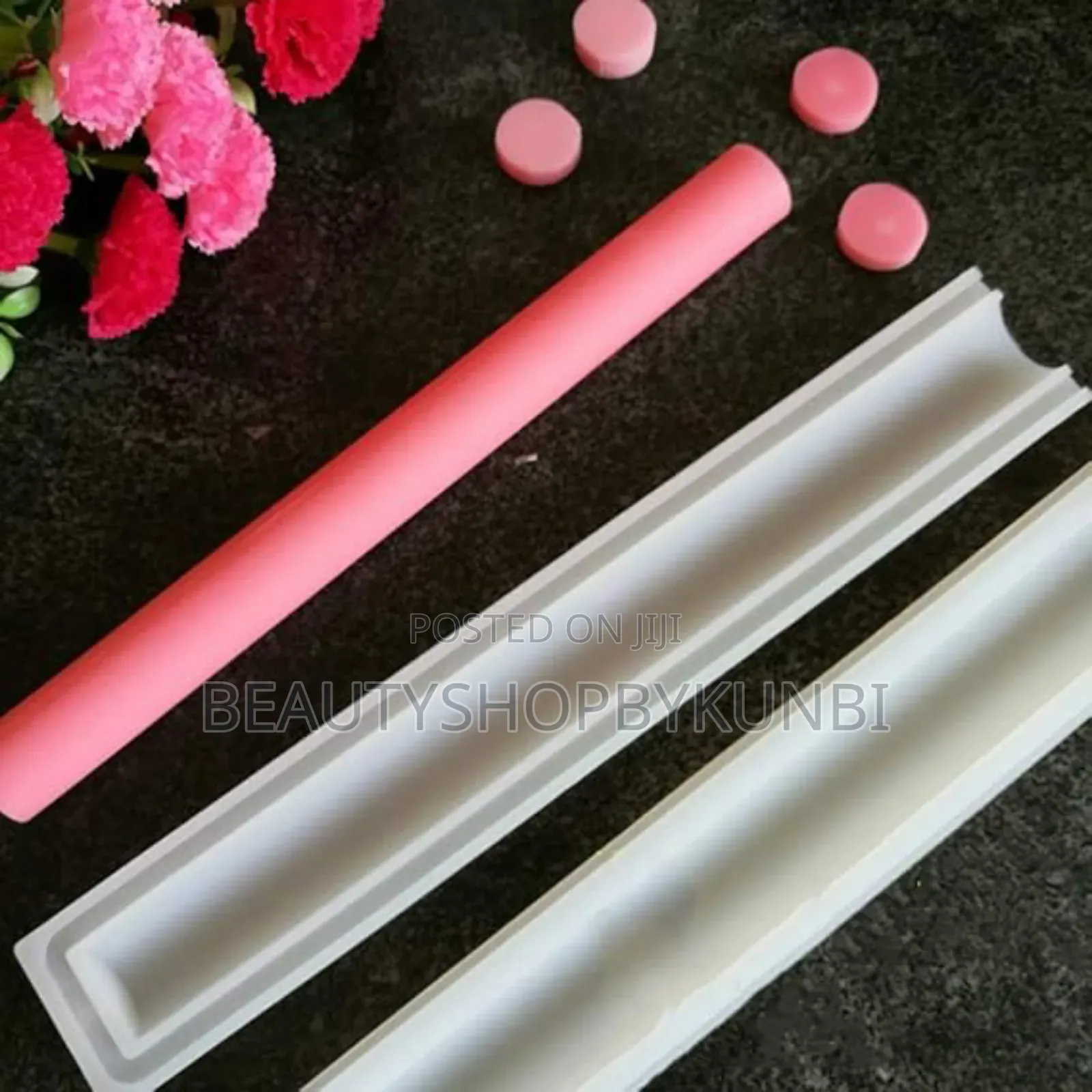 Tube Column Silicone Soap Candle Mold Embed Soap Making