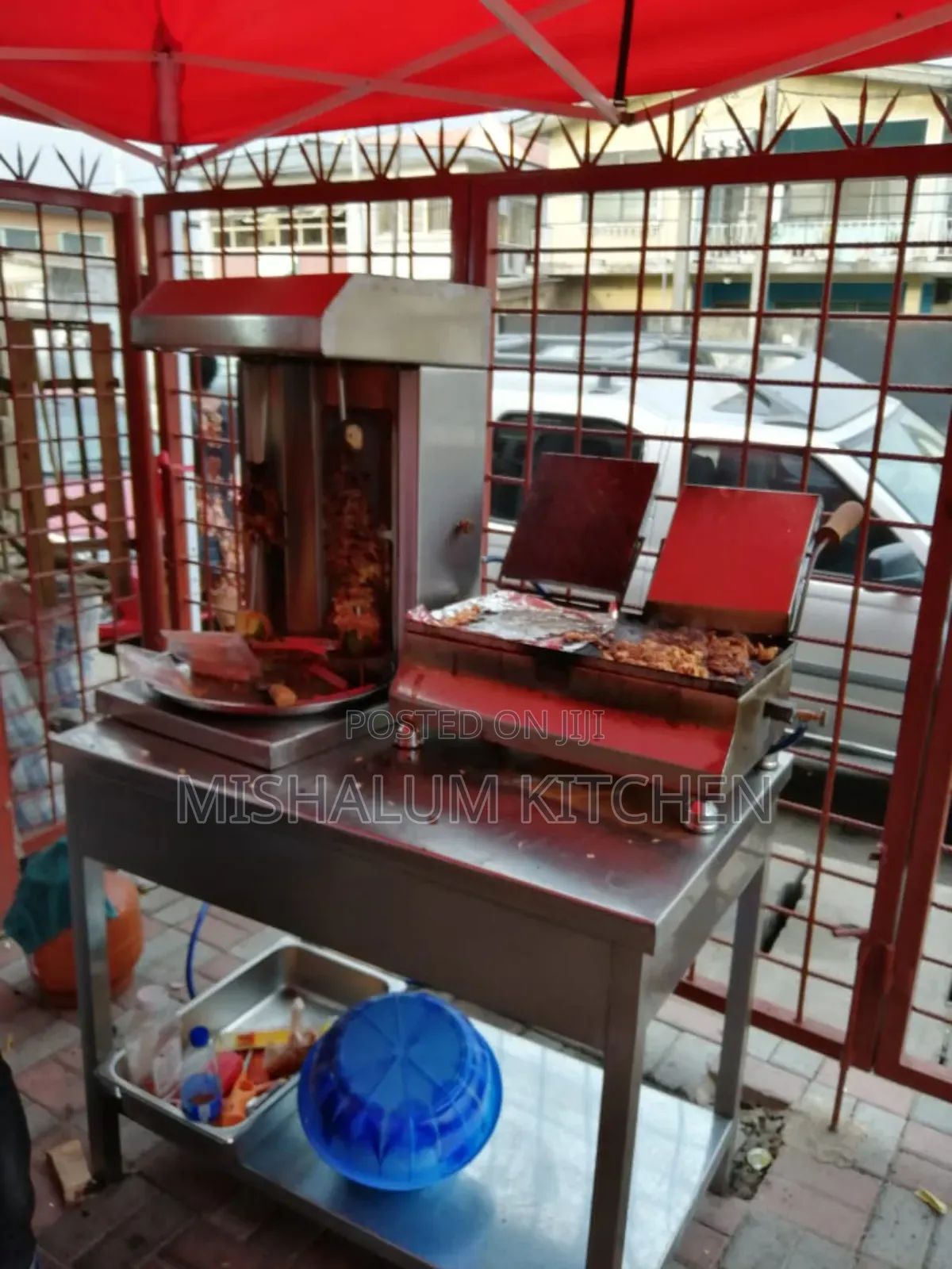 Shawarma Machine and Shawarma Toaster With Table