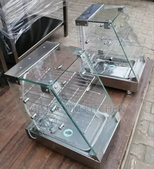 Single Plate Stainless Snacks Warmer With Glass Body Display