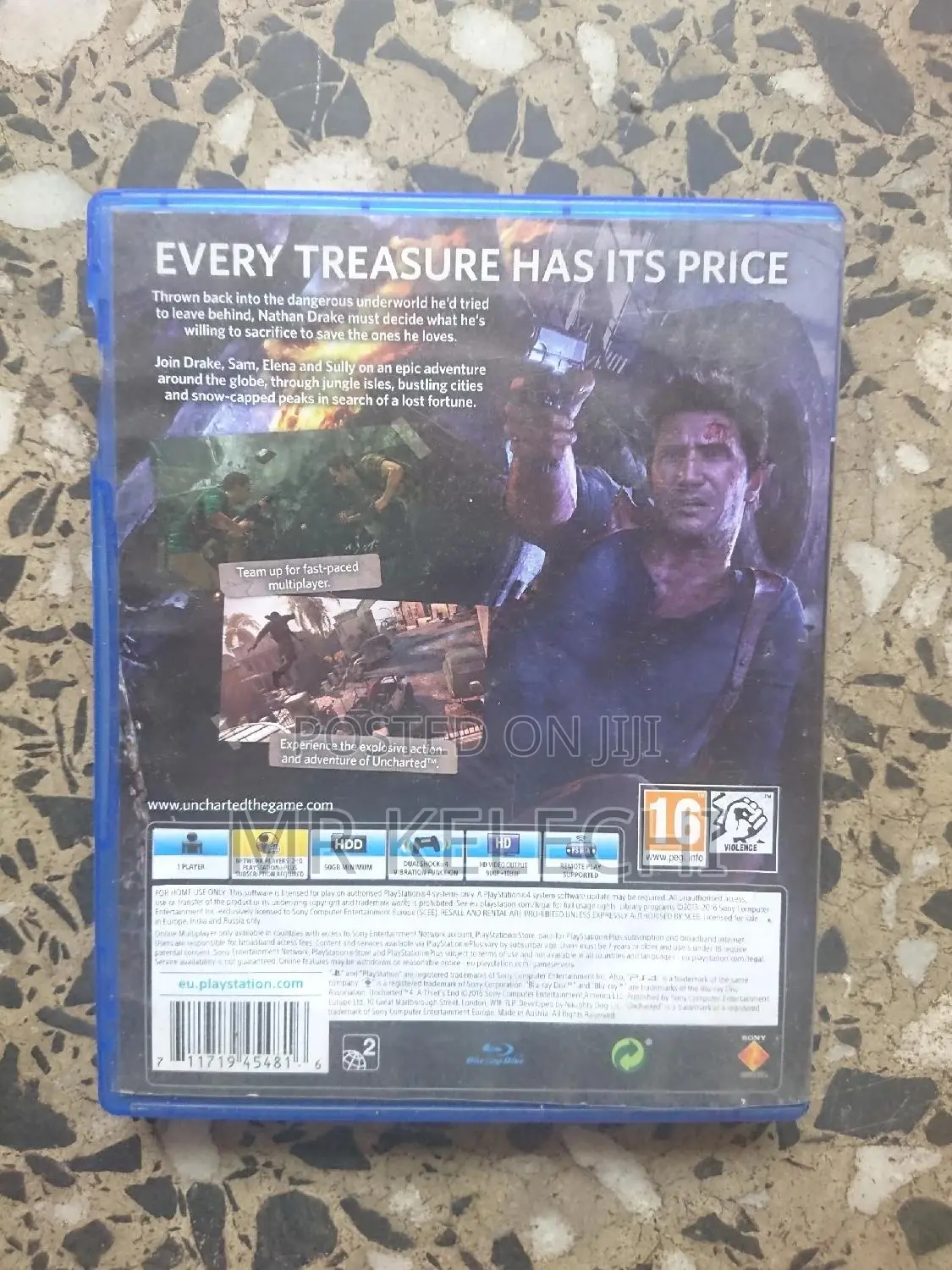 Neatly Used Uncharted 4 (A Thiefs End) for Ps4 and Ps5