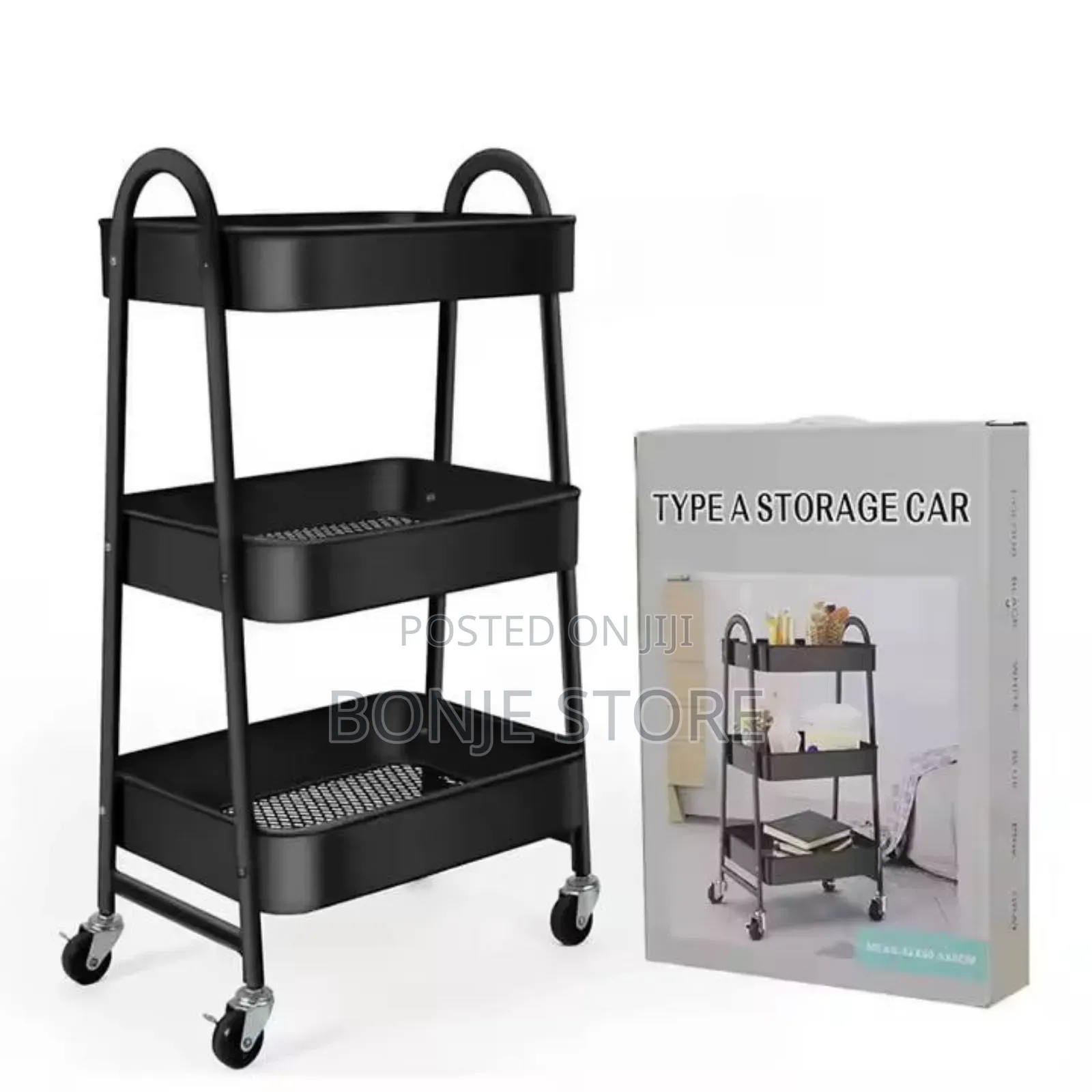 3 Layer Metal Multipurpose Trolley