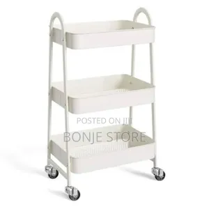 3 Layer Metal Multipurpose Trolley