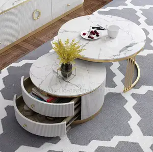 Customized Rock Board Dining Table Nordic Minimalist Center