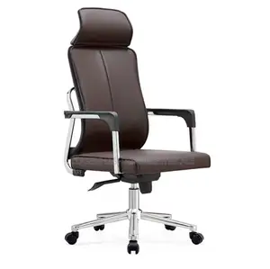High Back Leather Office Chair Pu Swivel Leather Office