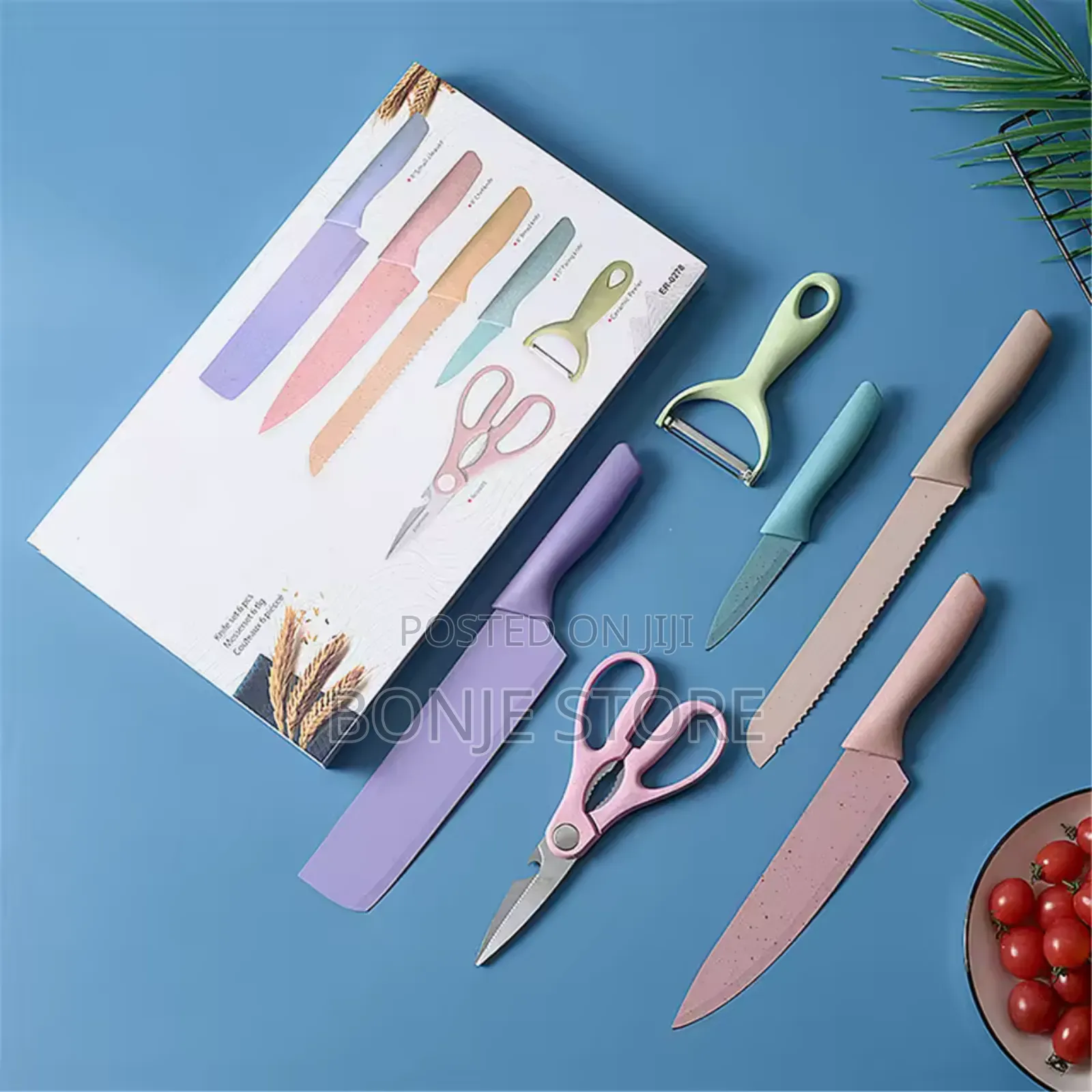 Corrugated Kitchen Knife Set - 6 Pieces