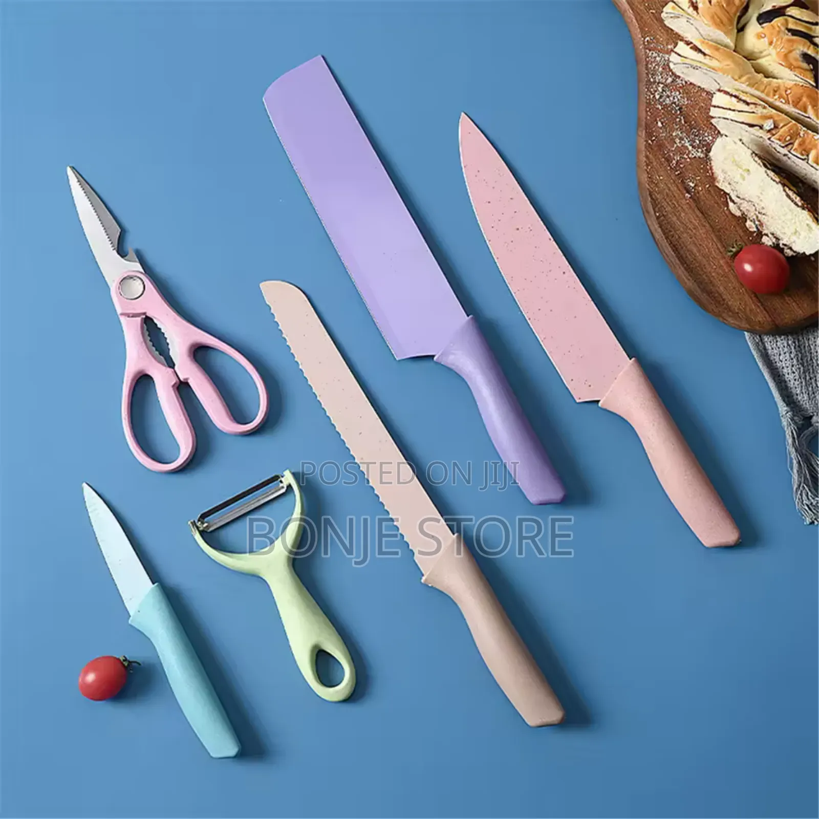 Corrugated Kitchen Knife Set - 6 Pieces