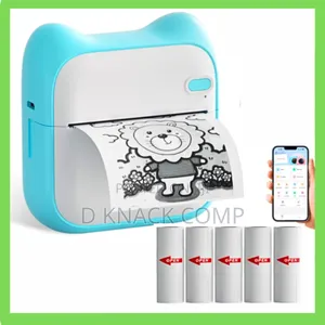 Mini Portable Pocket Photo Thermal Printer 6 Paper Roll