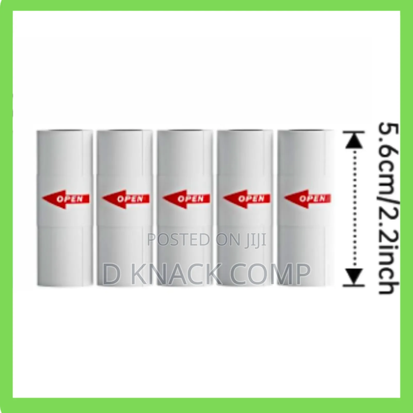 Mini Portable Pocket Photo Thermal Printer 6 Paper Roll