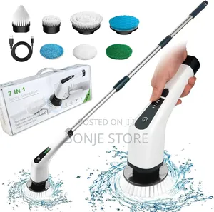 7 in 1 Electric Spin Scrubber - 7 Replaceable Cleaning Brush