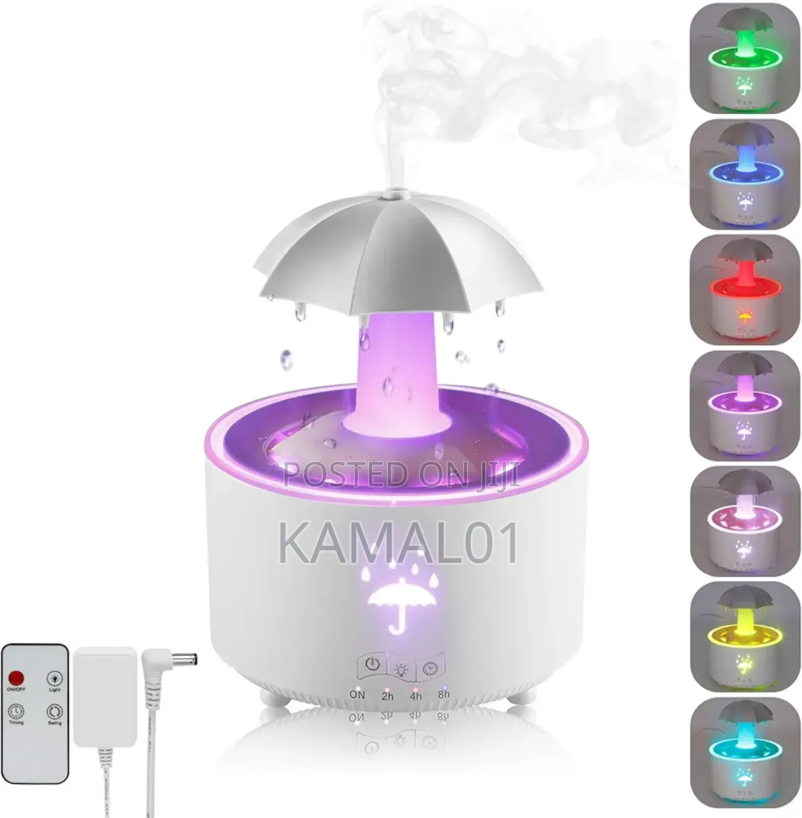 Rotating Umbrella Aromatherapy Diffuser With Led Night Light
