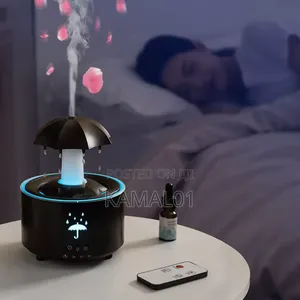 Rotating Umbrella Aromatherapy Diffuser With Led Night Light