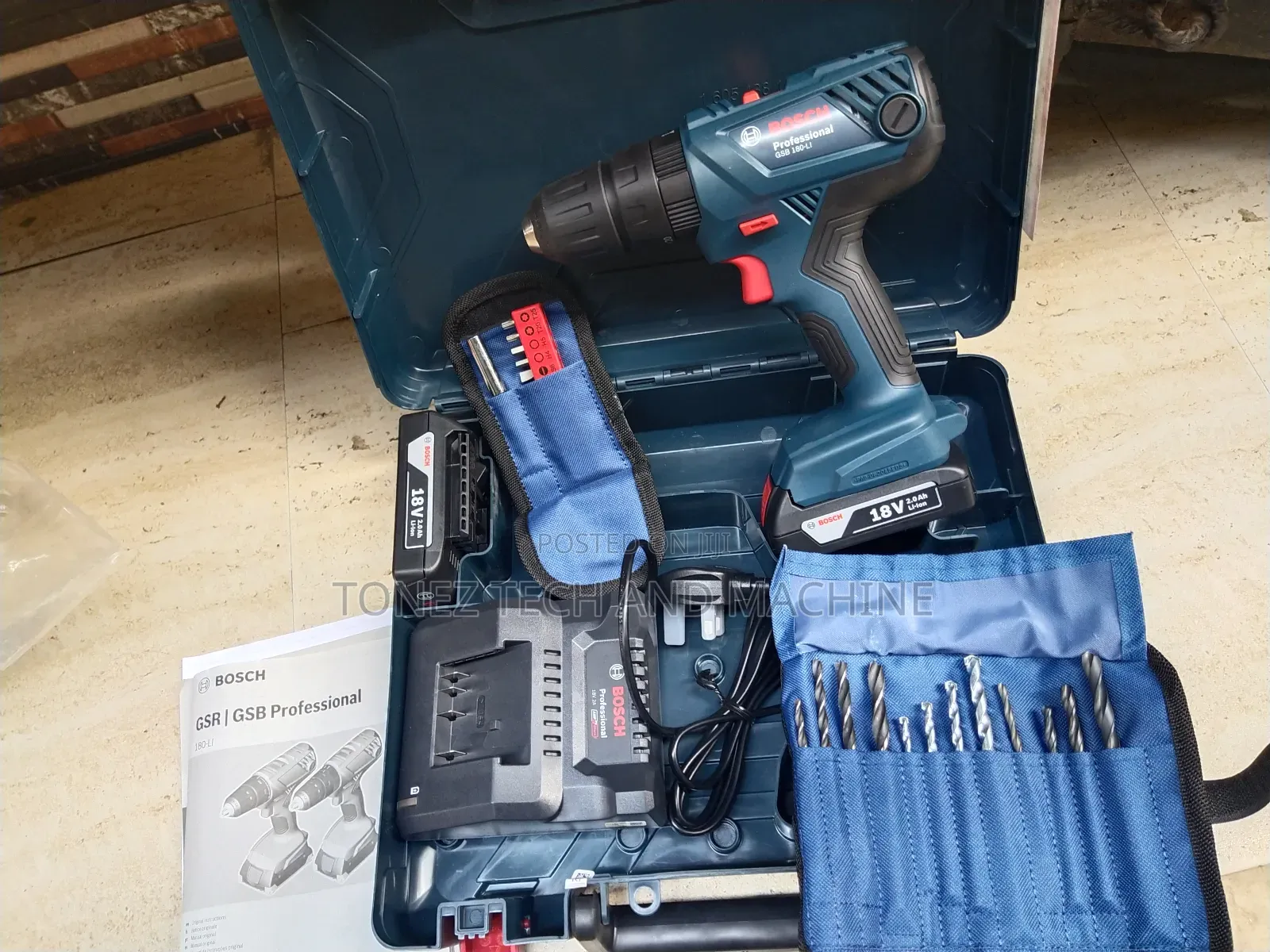Bosch Cordless 1 Drill or Screwing Machine (GSB 180_li)