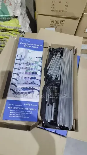 7layers Steel Pipe Shoe Rack, Durable Steel