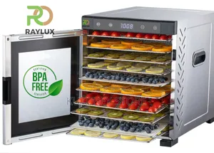 Raylux 10-Trays Professional Stainless Steel Food Dehydrator