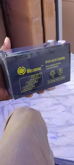 12V 7.5ah Sealed Pb-Acid (Lead Acid) Battery (WEISHENG)
