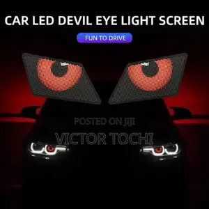 Devil Eye LED Car Headlights Modification