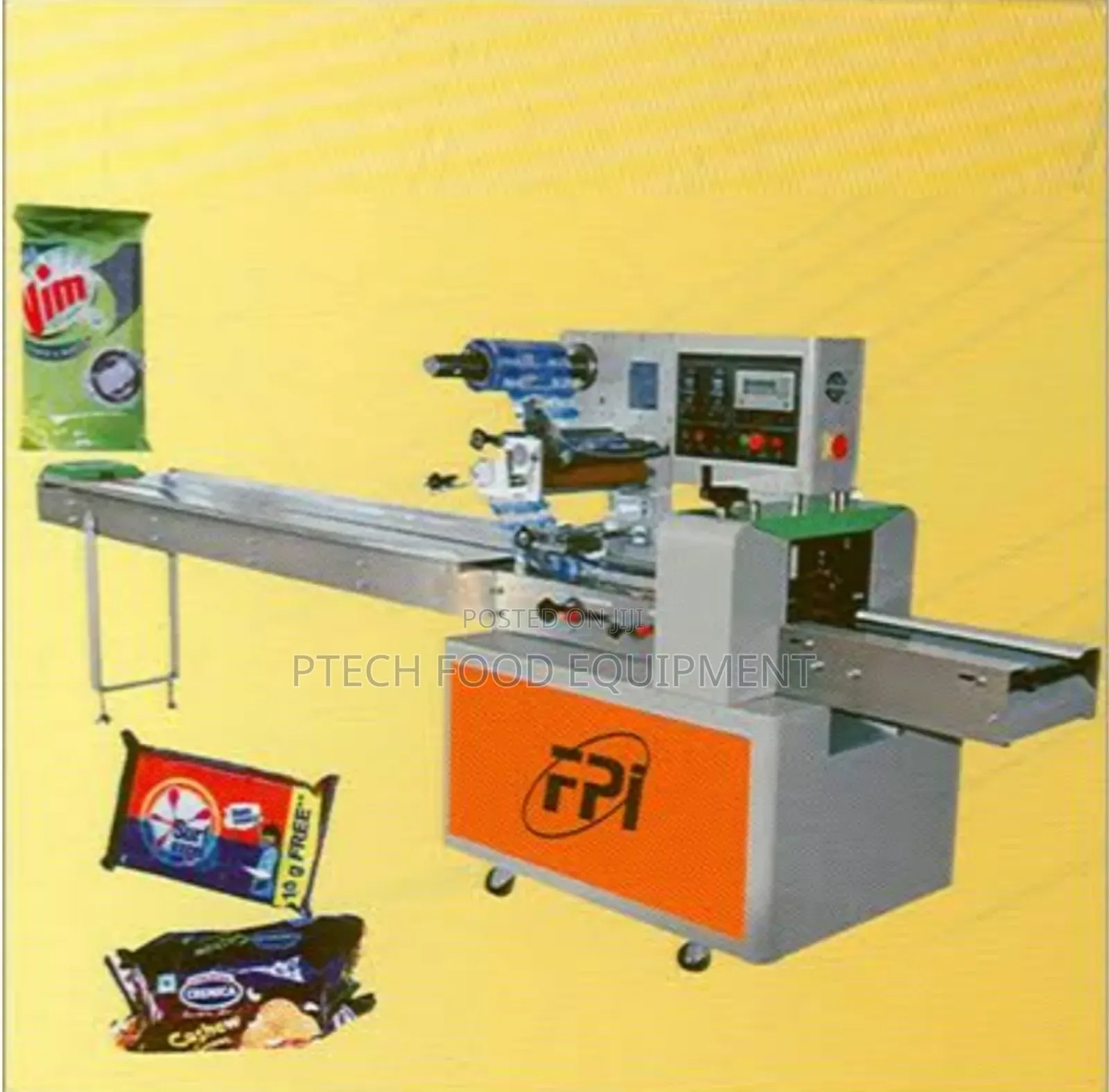 Flow Rapping and Sealing Machine