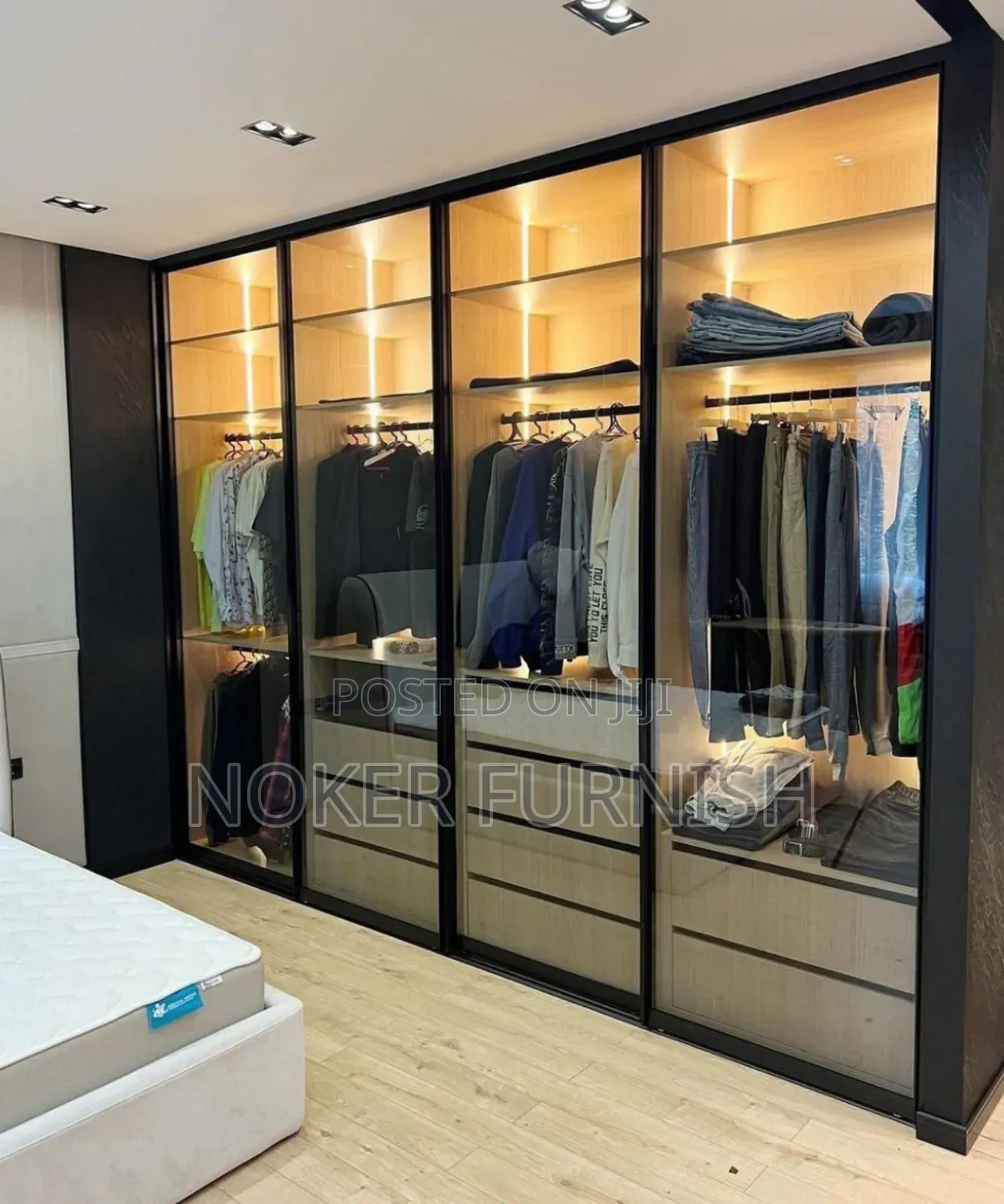 Luxury Closet With Light