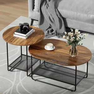 Faux Wooden Grain Center Table
