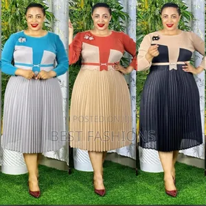 Pleated Formal Miyaki Dress