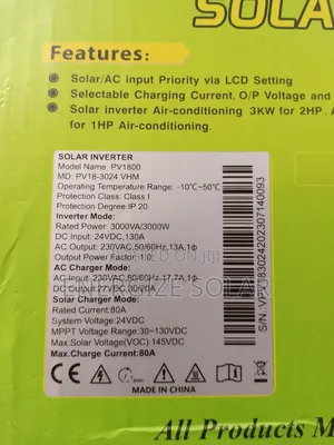 3kva VHM Must Inverter