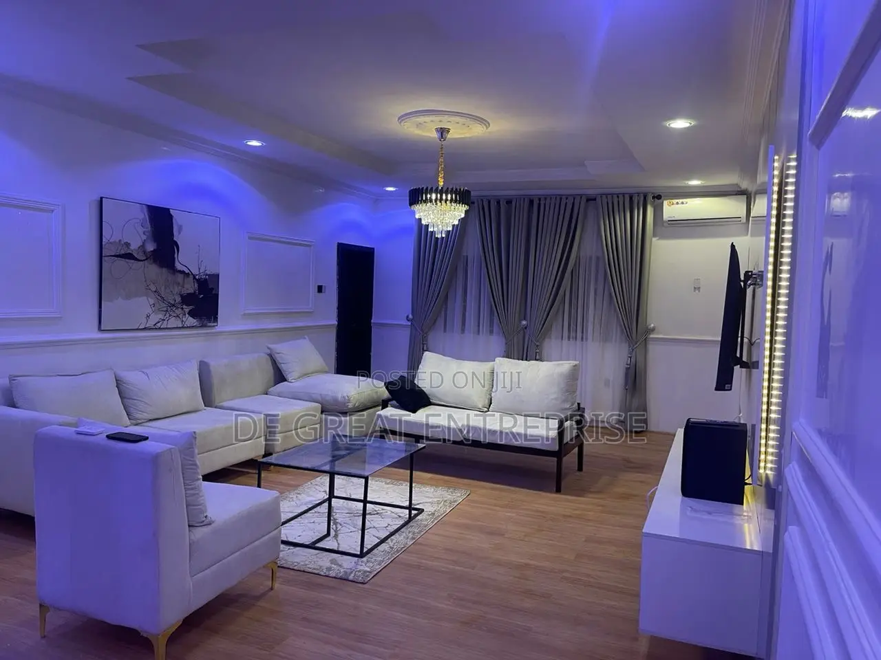 Furnished 3bdrm Apartment in Wuse 2 for rent
