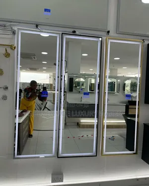 70x150 Gold LED Mirror