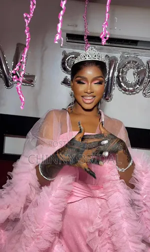 Pink Colour Bridal Robe
