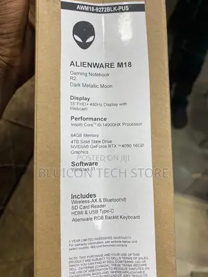 Photo - New Laptop Dell Alienware M18 R2 64GB Intel Core I9 SSD 4T
