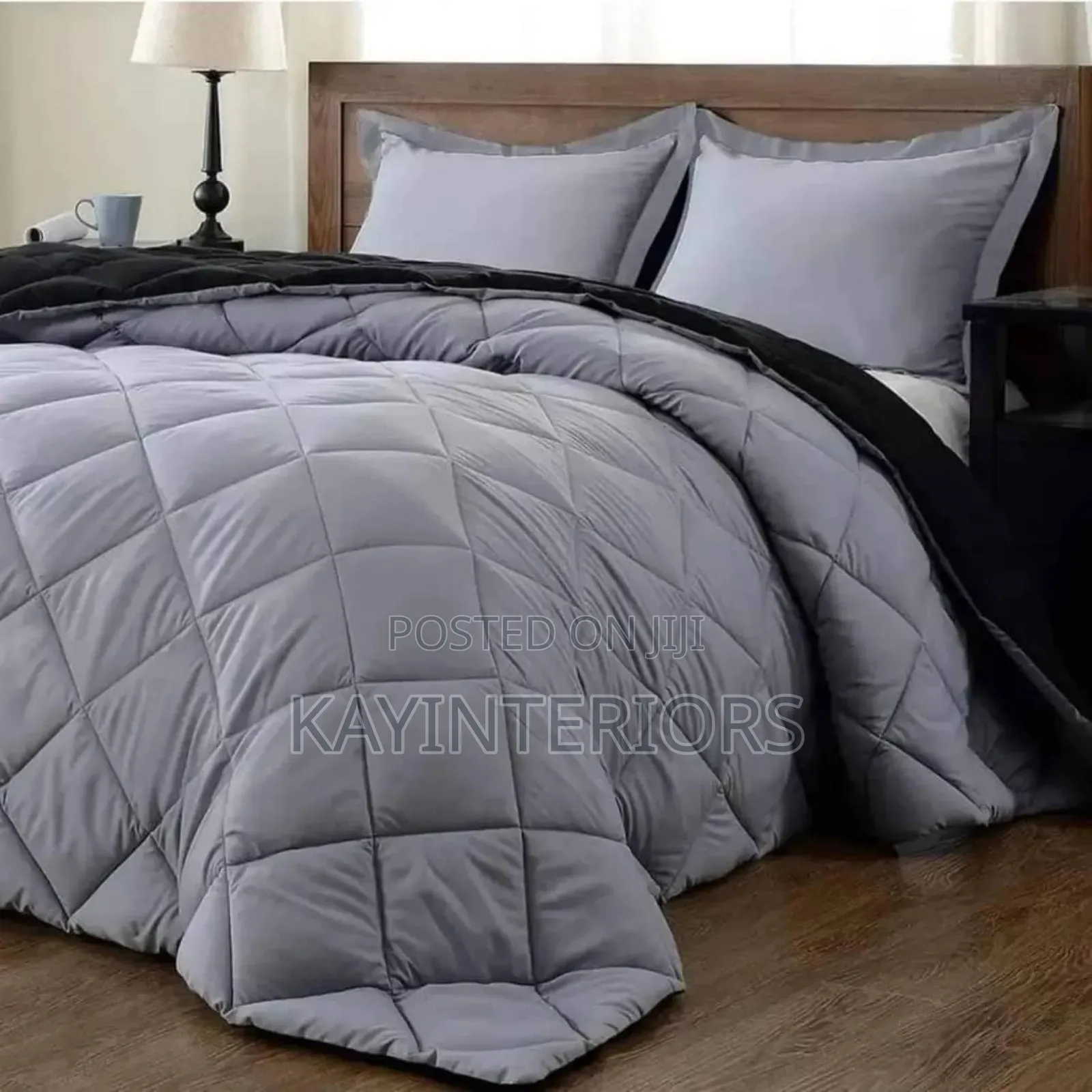 Gray and White Duvet Sets