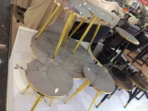 A Quality Unique Imported Center Table With 4 Sides Stool