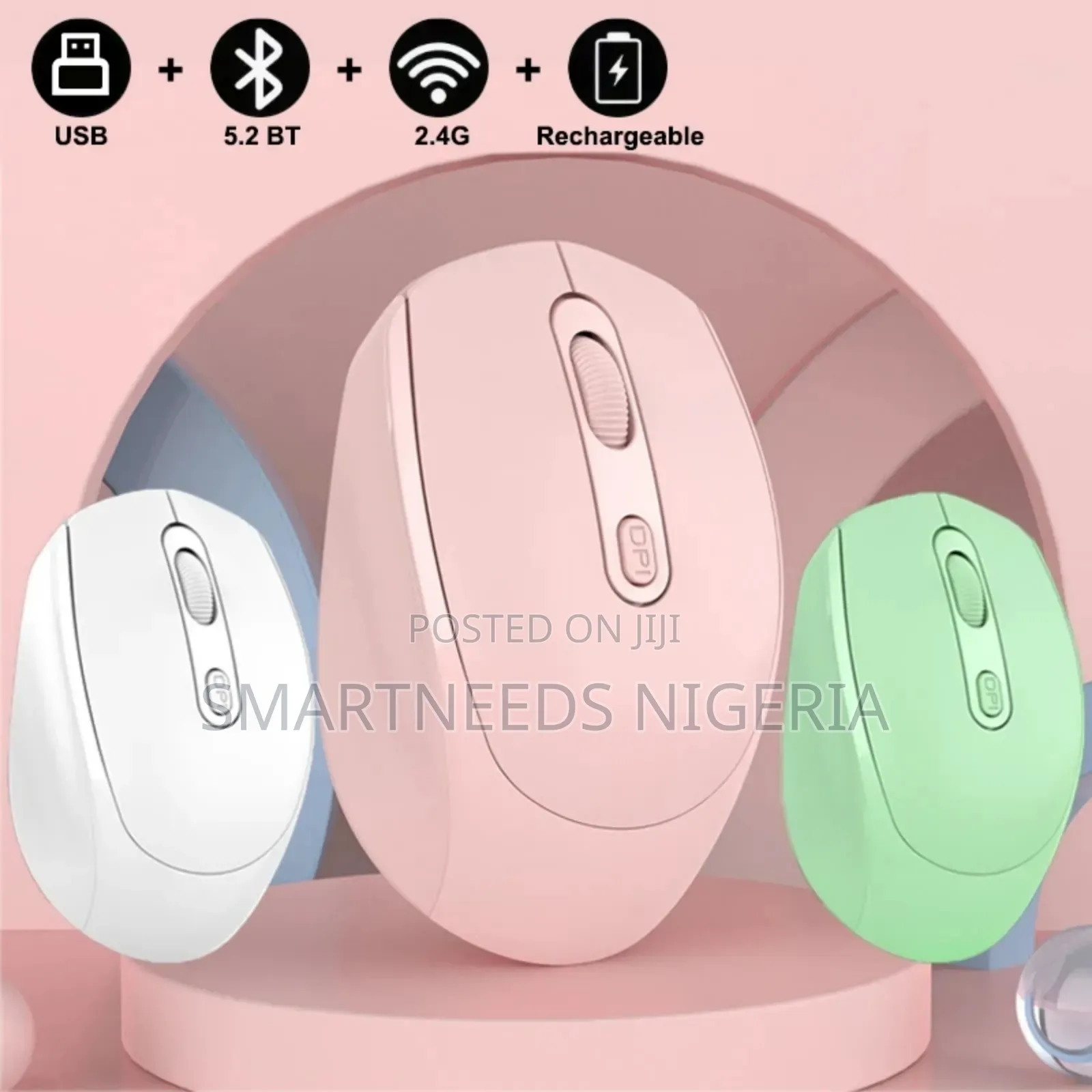 Rechargeable Dual Mode Bluetooth 2.4ghz Wireless Mouse