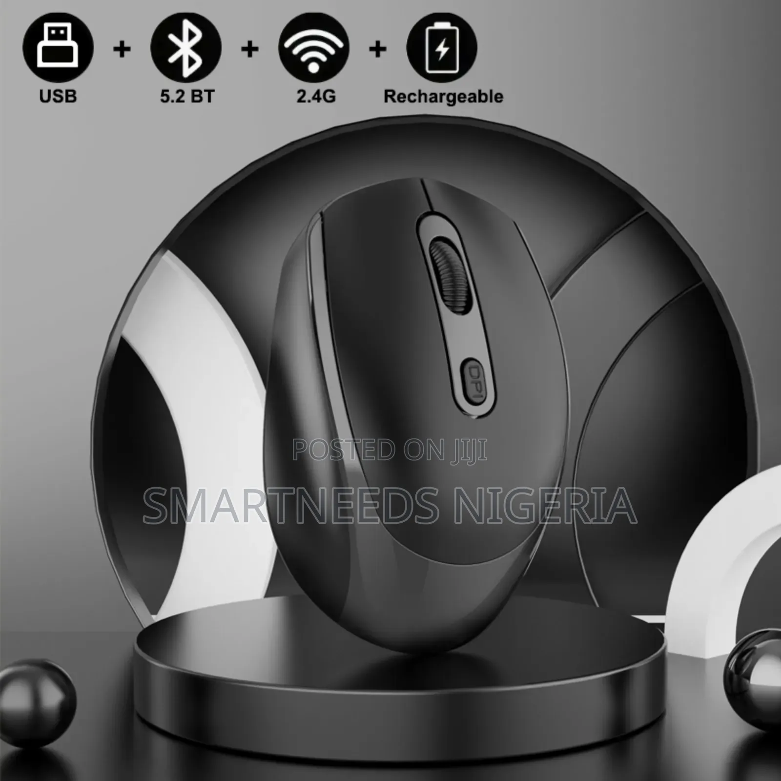 Rechargeable Dual Mode Bluetooth 2.4ghz Wireless Mouse