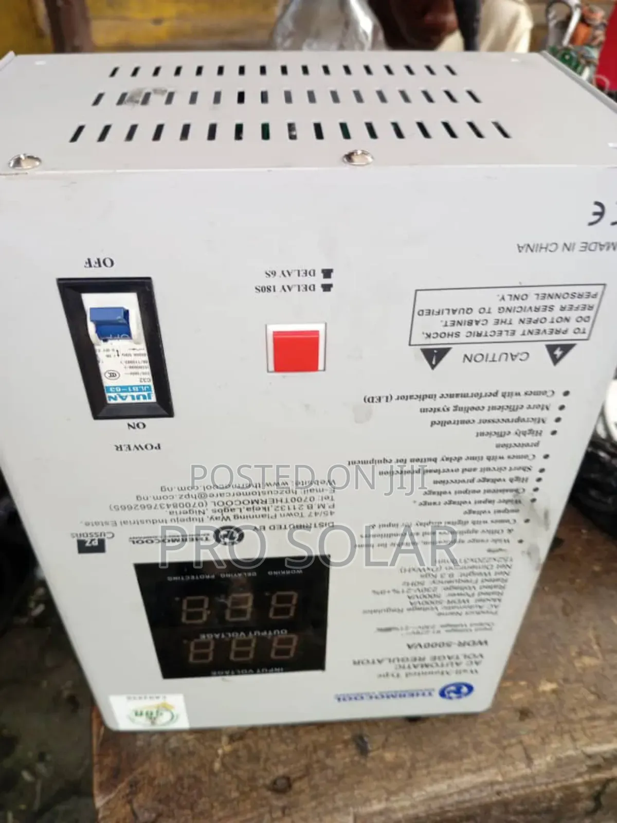 Thermocool Wall Mount 5KVA Stabilizer