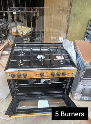 Quality Brand New Maxi 5 Burners Automatic Gas Cooker Oven Blue Flame
