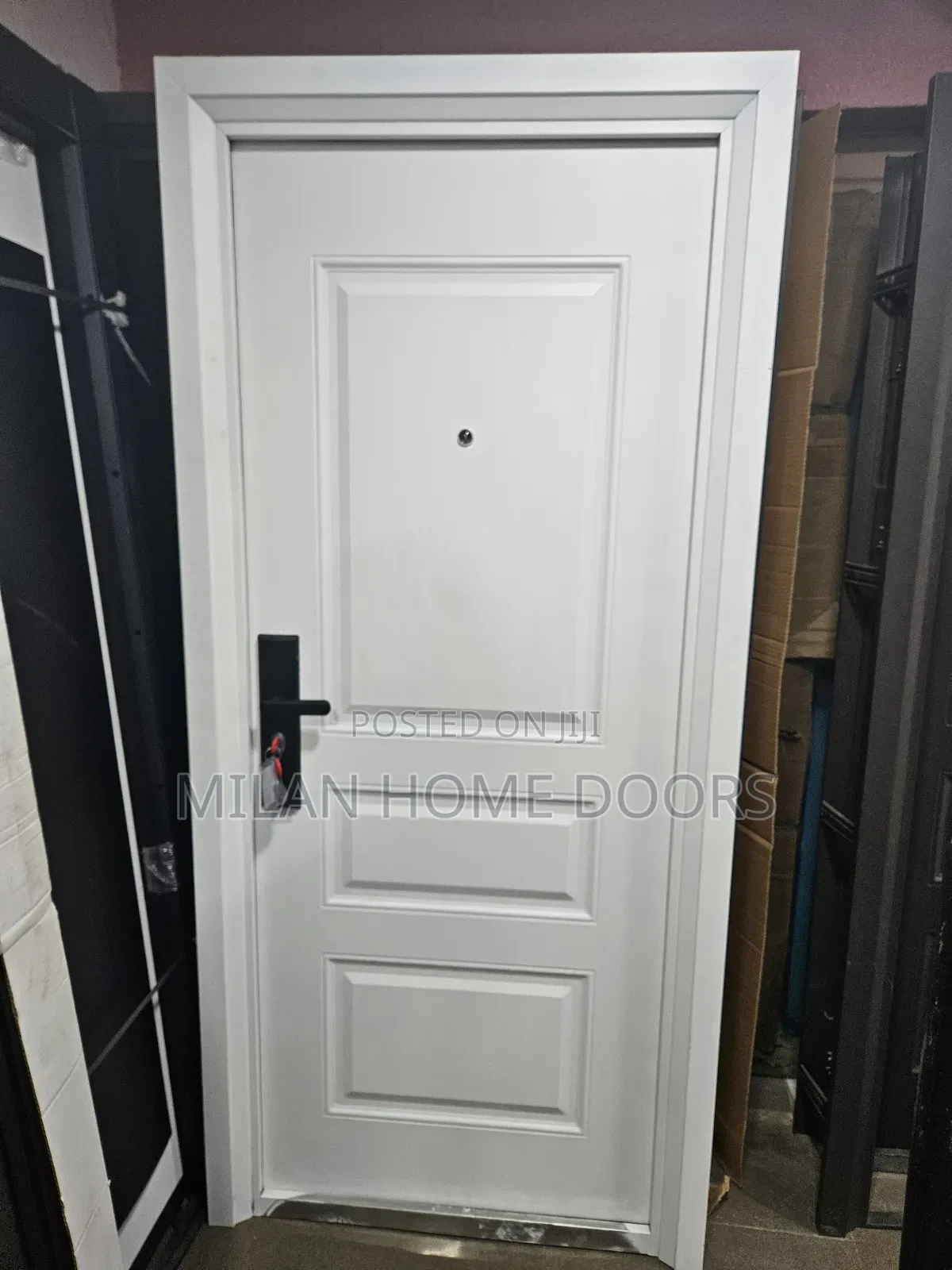 3ft GL White Steel Security Door