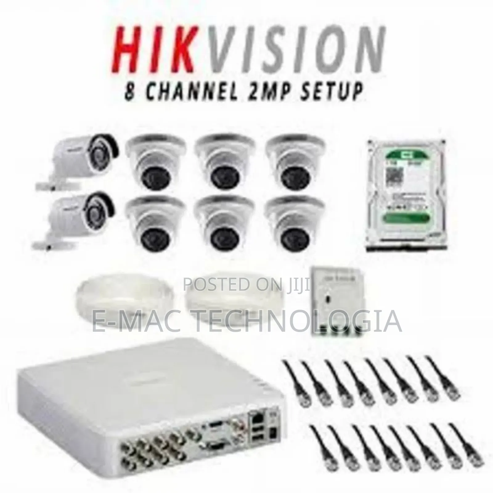 2mp Hikvison 8 Channels Combo