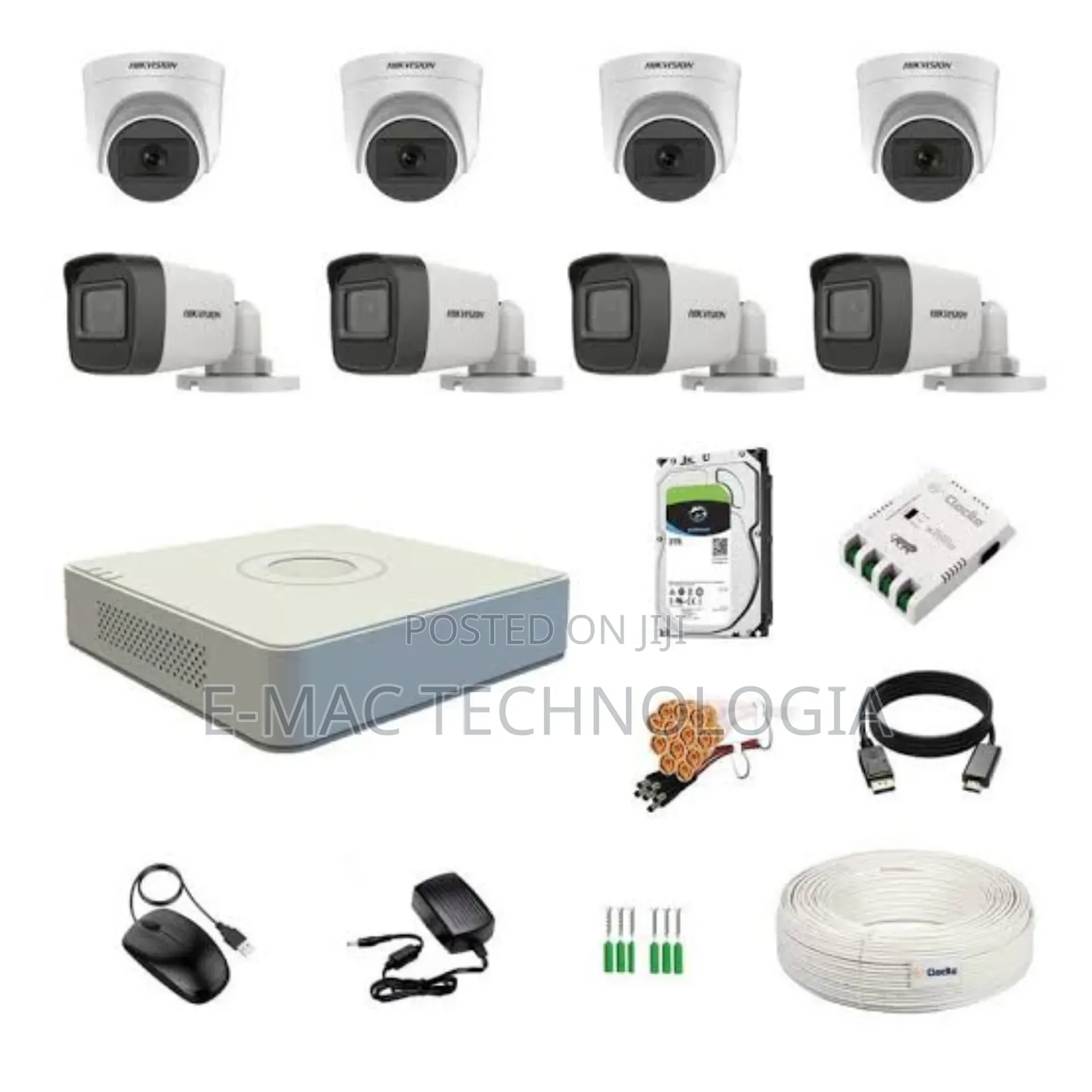 2mp Hikvison 8 Channels Combo