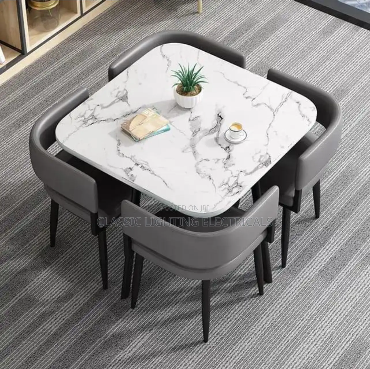 Restaurant Center Dining Table Nordic Set Space Saving
