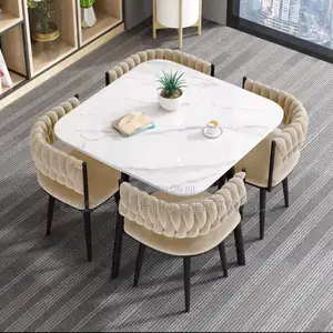 Fast Food Restaurant Dining Table Set Rock Plate