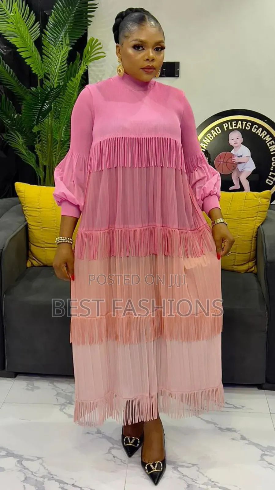 Multi Colours Miyaki Long Gown