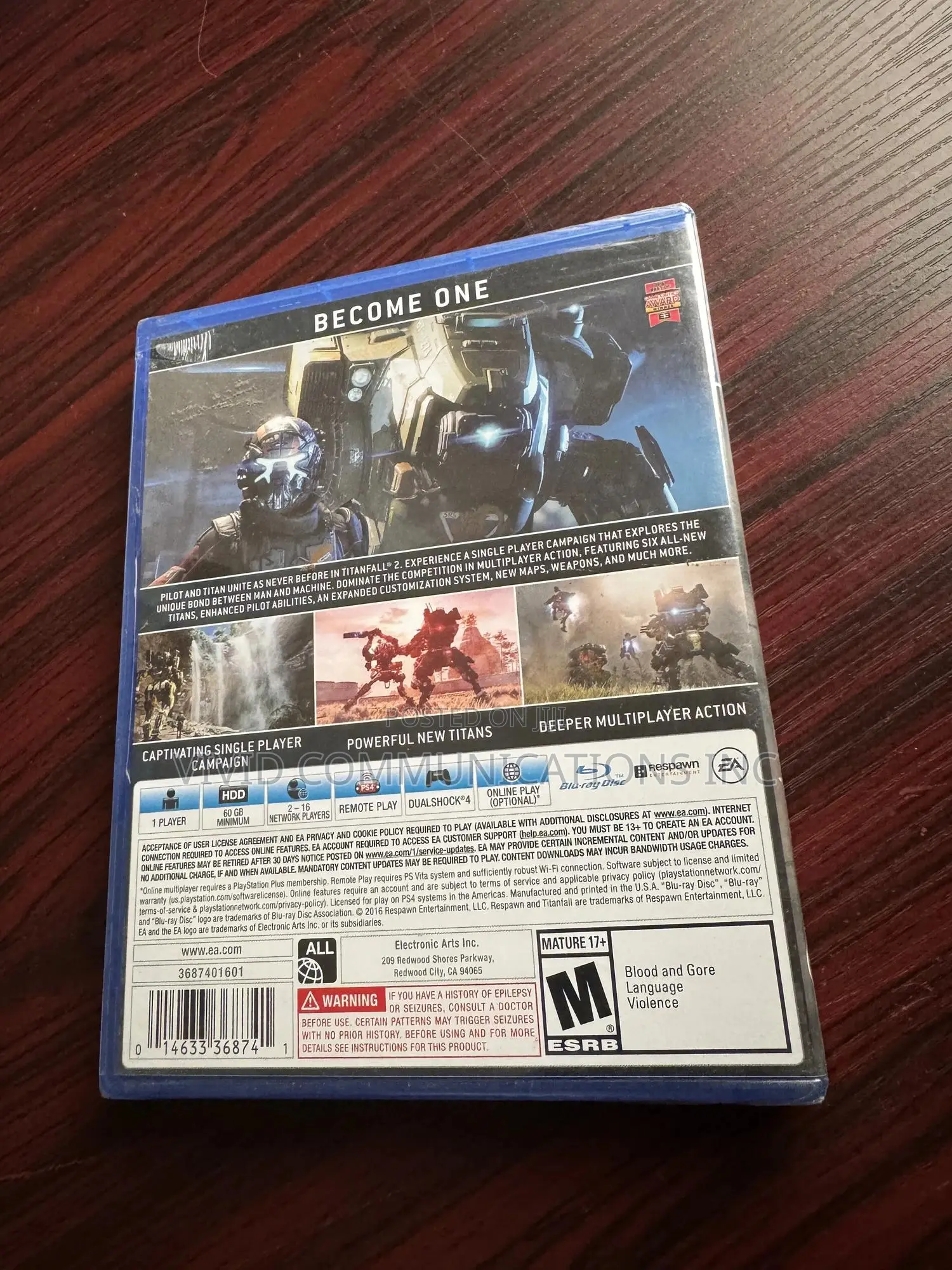 Titanfall 2 PS4 Game Disc